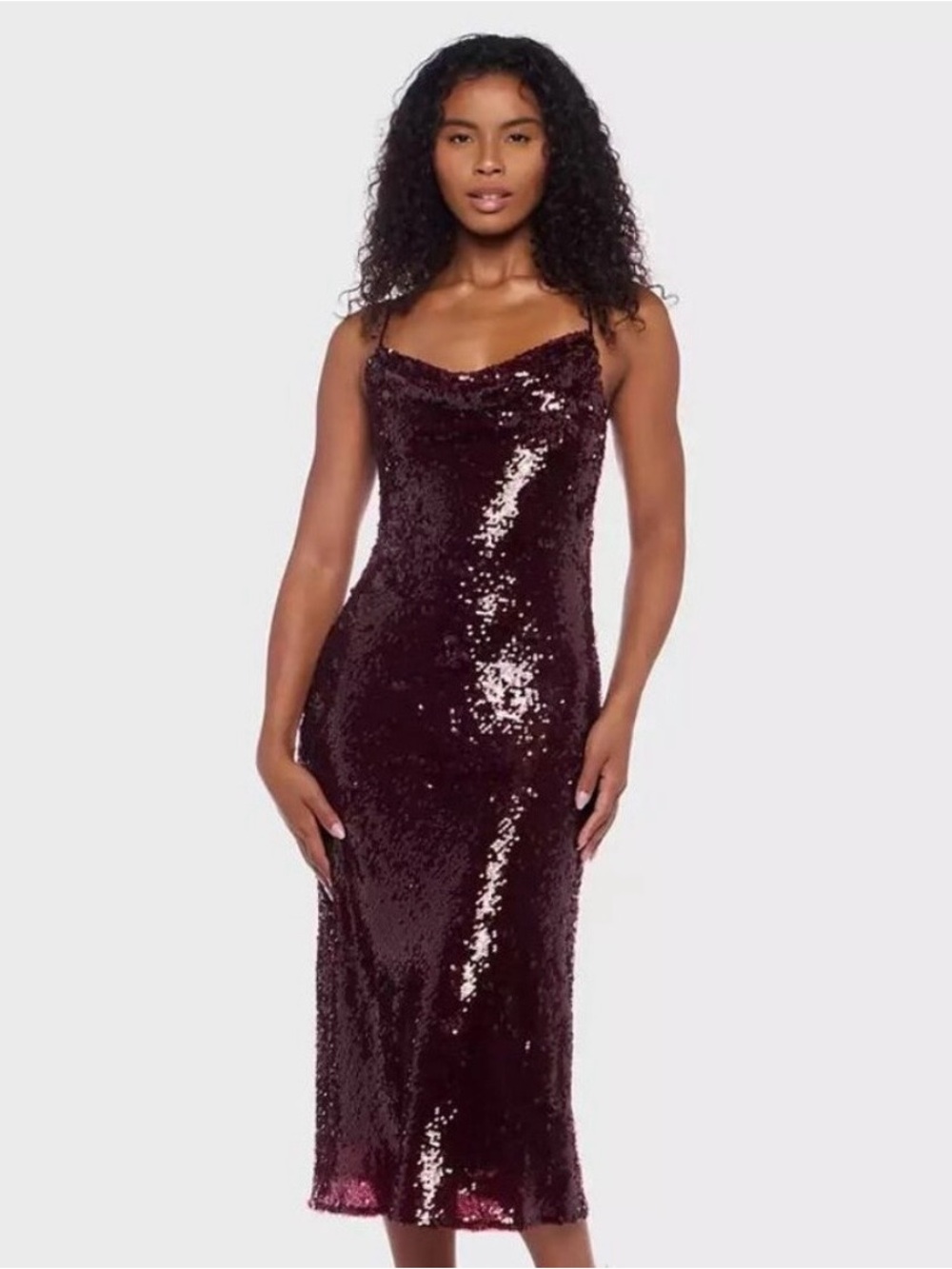 Alex & Sophia Sequin Midi Dress